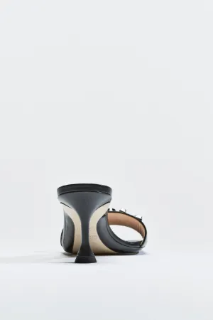 logo-lettering mules