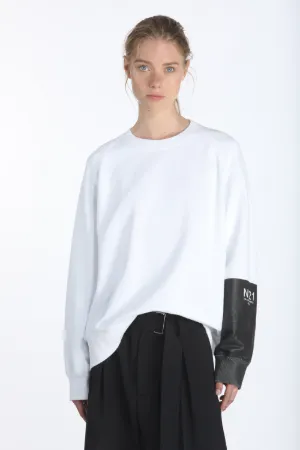 logo-panel long-sleeve sweatshirt