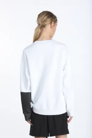 logo-panel long-sleeve sweatshirt