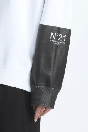 logo-panel long-sleeve sweatshirt