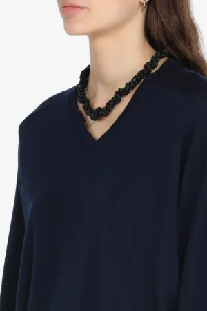 Logo Patch Wool Sweater