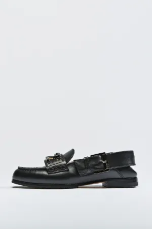 logo-plaque loafers