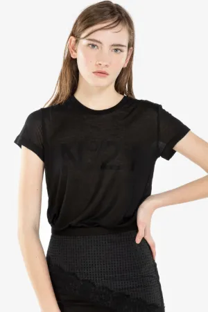 logo print T-shirt
