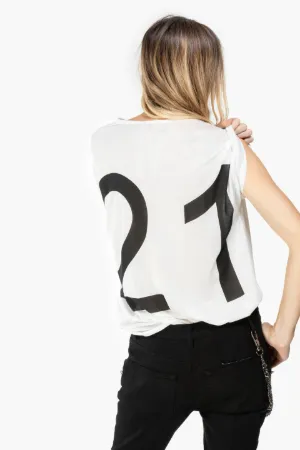 logo print T-shirt