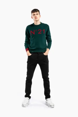 logo virgin wool sweater