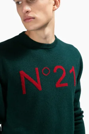 logo virgin wool sweater