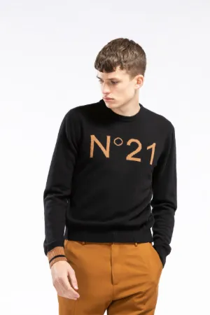 logo virgin wool sweater