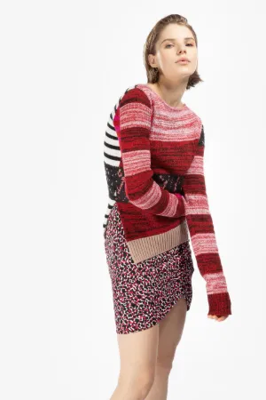 Maglione con inserto in pizzo