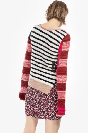 Maglione con inserto in pizzo
