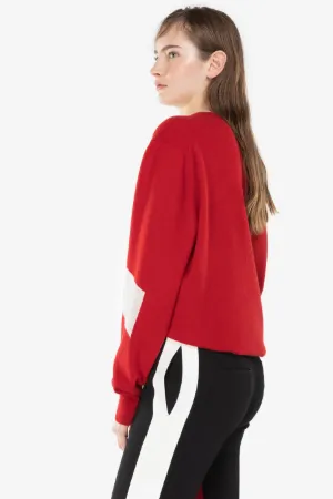 Maglione con intarsio Love