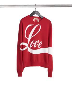 Maglione con intarsio Love
