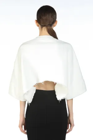 Marilyn-Print Cropped Sweatshirt