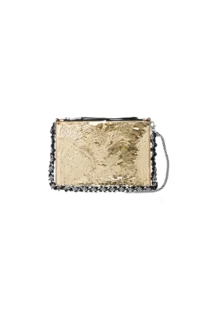 medium sequin pouch bag
