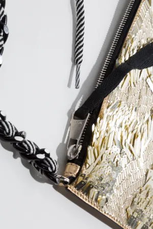 medium sequin pouch bag