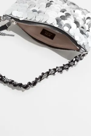 medium sequin pouch bag