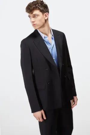 mohair-blend double-breasted jacket