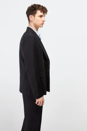 mohair-blend double-breasted jacket