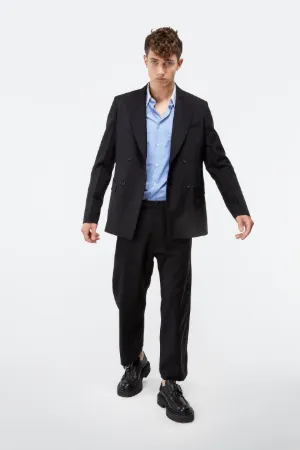 mohair-blend double-breasted jacket