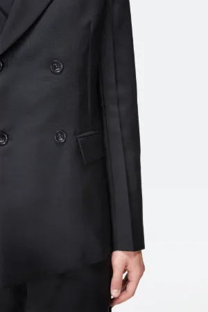 mohair-blend double-breasted jacket