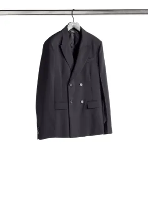 mohair-blend double-breasted jacket