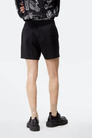 mohair-blend tailored shorts