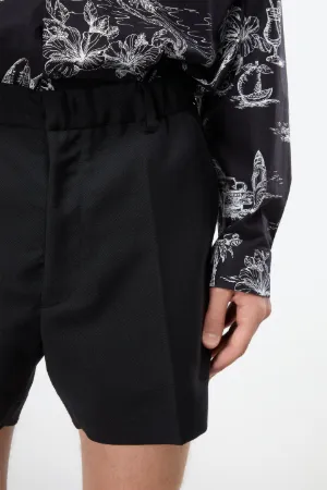 mohair-blend tailored shorts