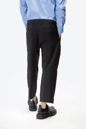 mohair-blend wide leg pants