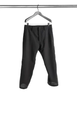 mohair-blend wide leg pants