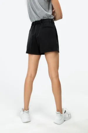 mohair-wool blend tailored shorts