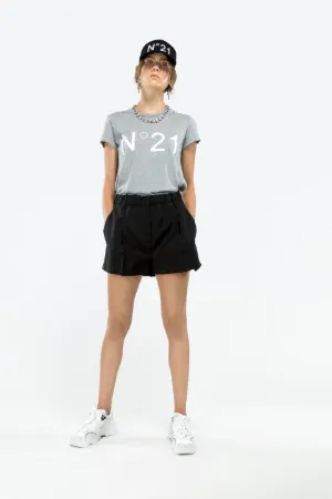 mohair-wool blend tailored shorts