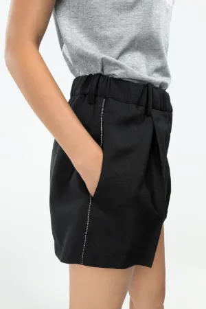 mohair-wool blend tailored shorts