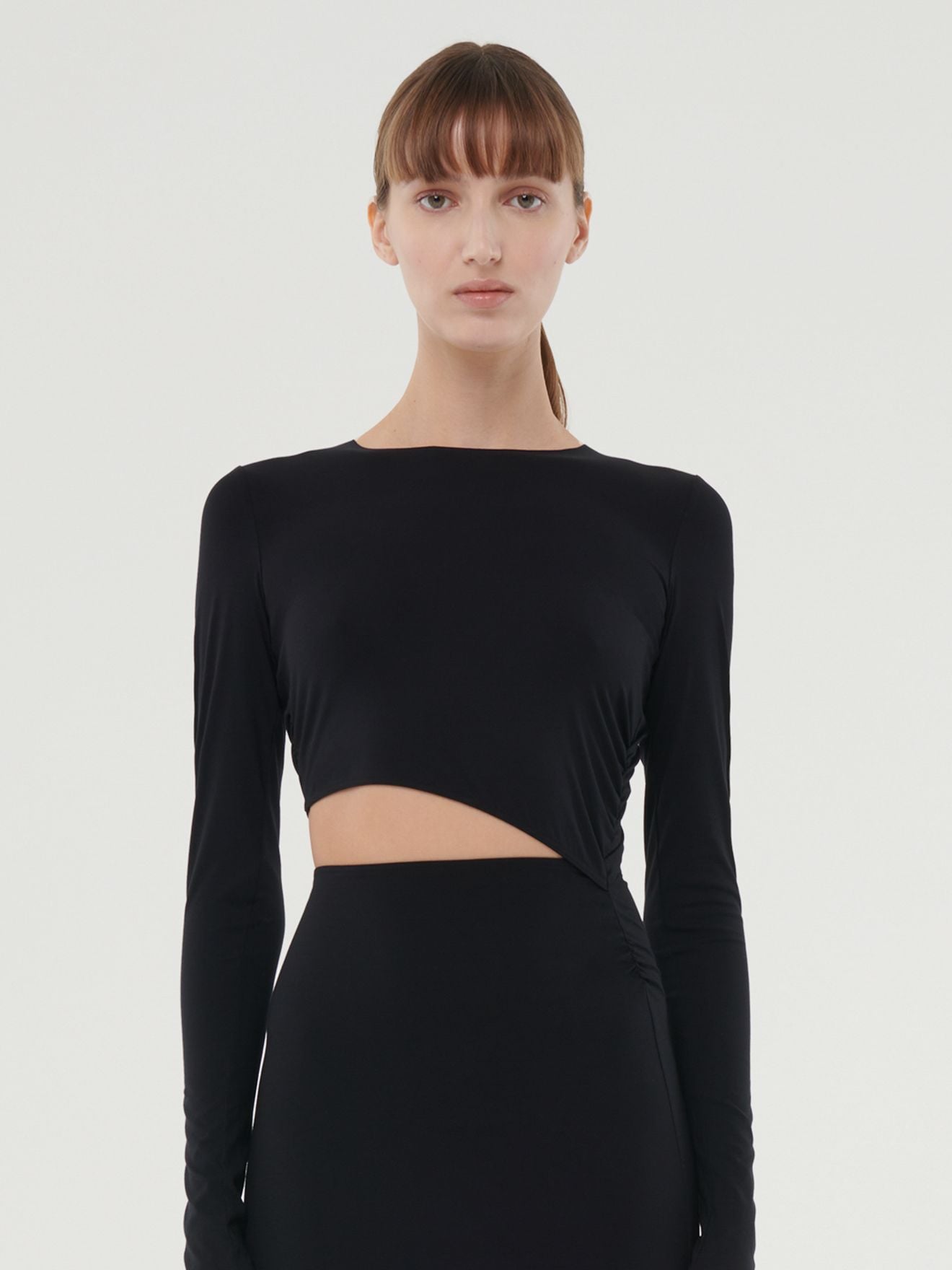 N21 x Wolford: Asymmetrical cut-out dress in black | N°21 | Official ...