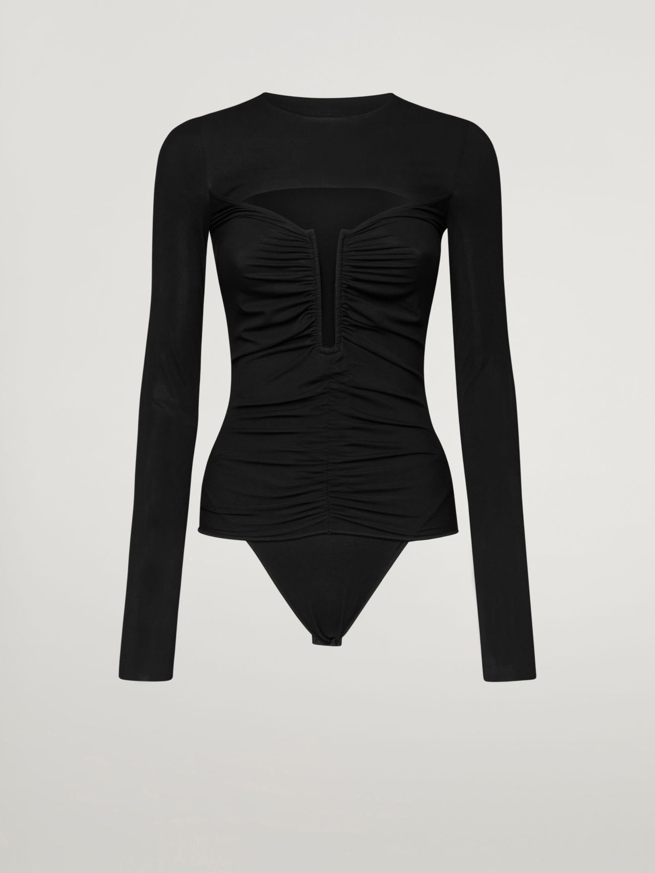 N21 x Wolford: Plunging cut-out bodsysuit in 7005, N°21