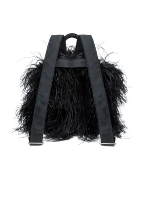 ostrich feather backpack