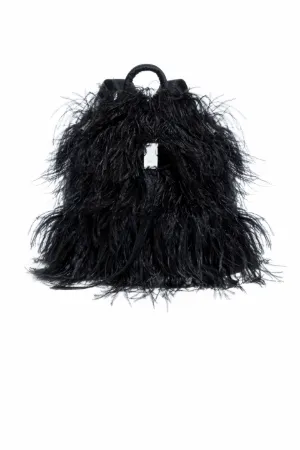 ostrich feather backpack