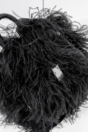 ostrich feather backpack