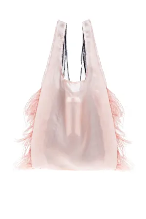 ostrich feather shopper