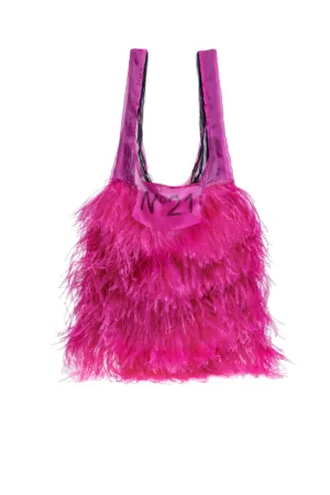 ostrich feather shopper