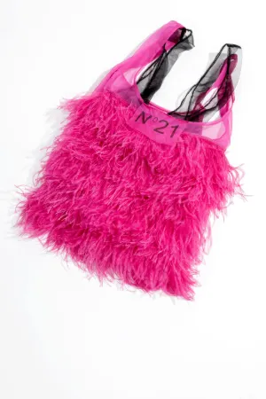 ostrich feather shopper