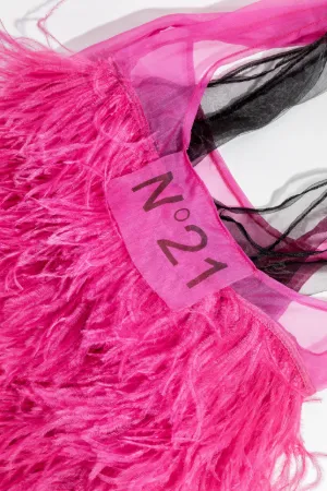 ostrich feather shopper