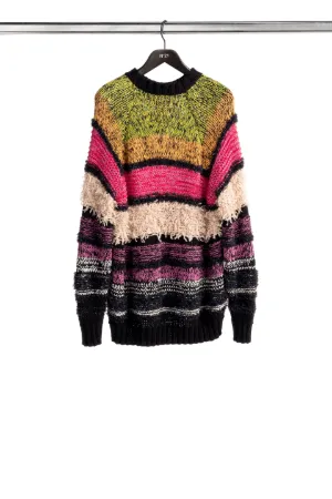 oversized chunky-knit sweater