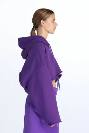 Oversized Cropped Hoodie