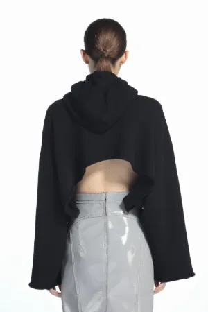 Oversized Cropped Hoodie