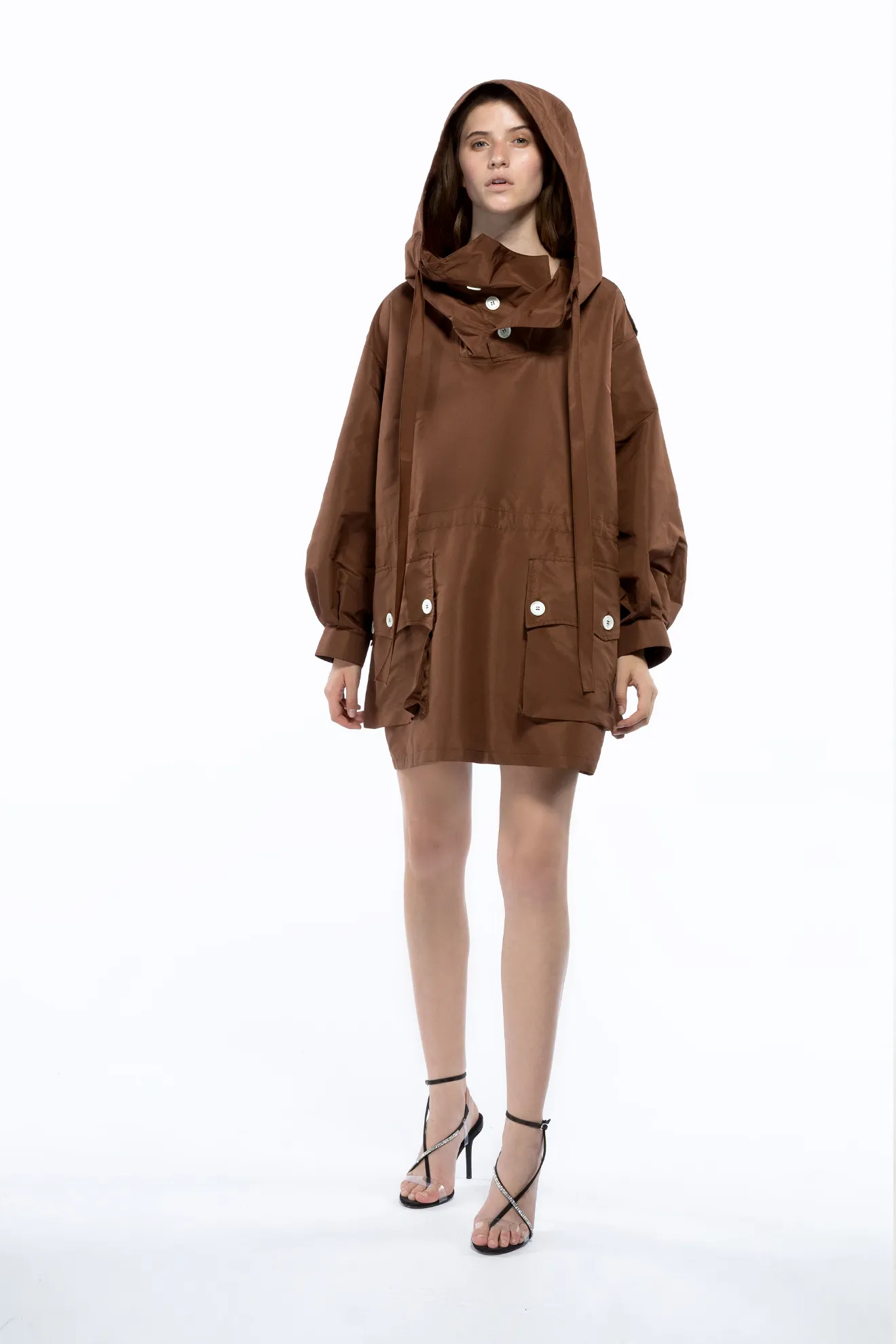oversized hooded dress