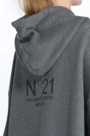 Oversized Logo-Print Hoodie