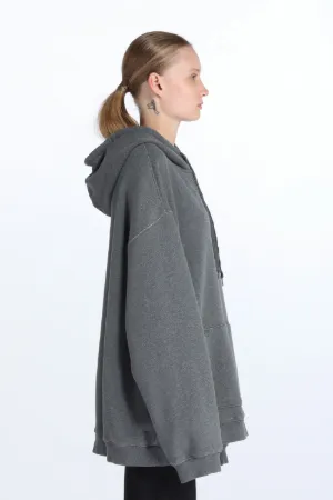 Oversized Logo-Print Hoodie