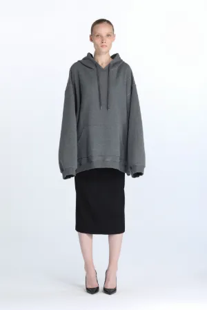 Oversized Logo-Print Hoodie