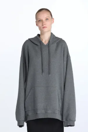 Oversized Logo-Print Hoodie