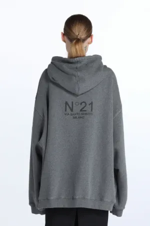 Oversized Logo-Print Hoodie