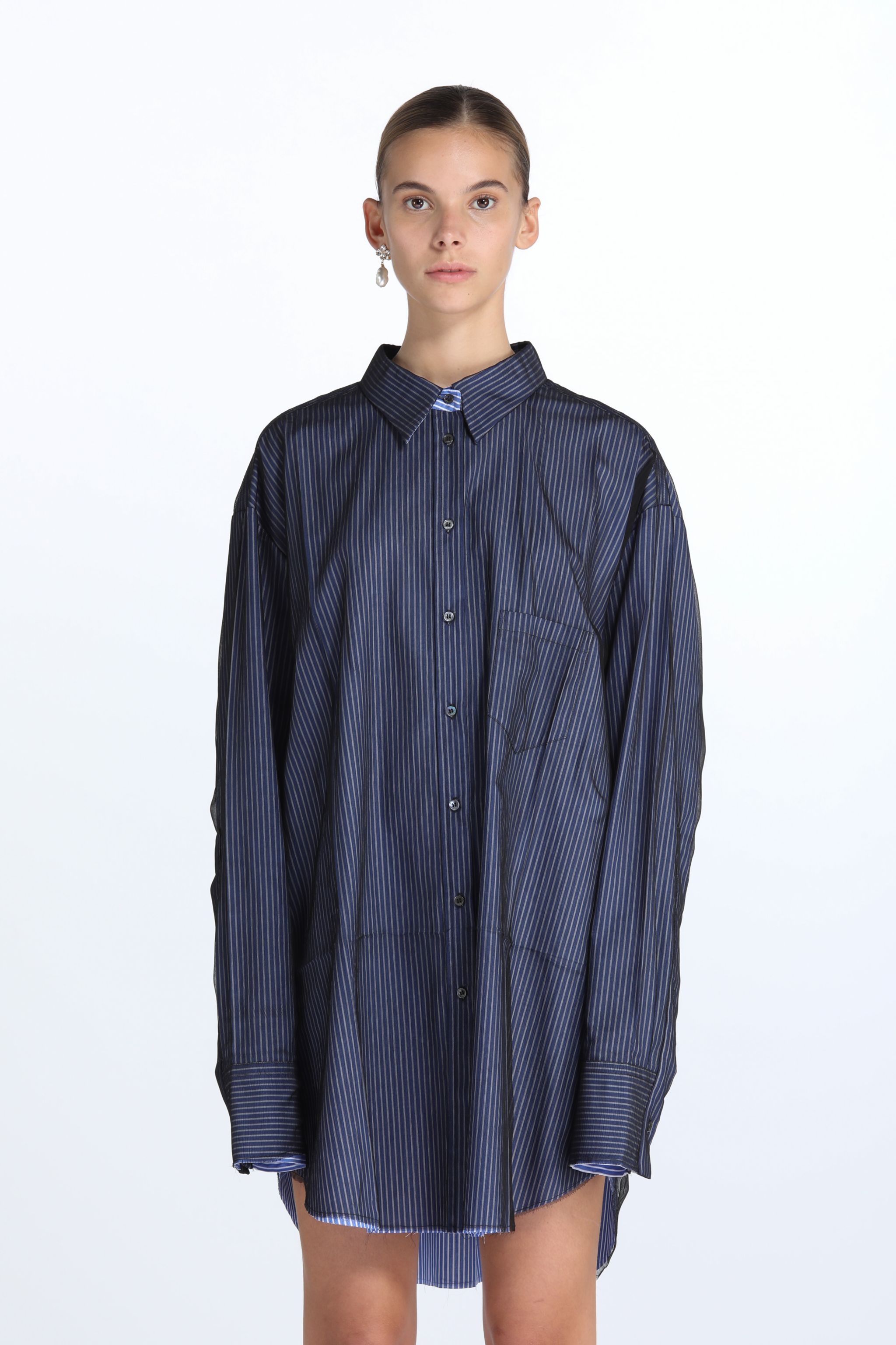 Oversized Pinstripe Shirt | N°21 | Official Online Store